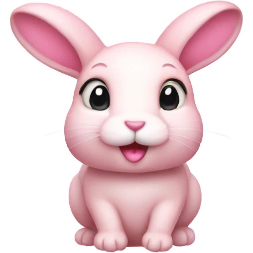 light pink bunny  emoji