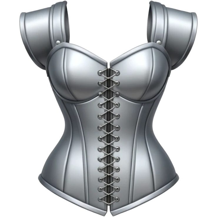 heavy corset armor modern silver emoji