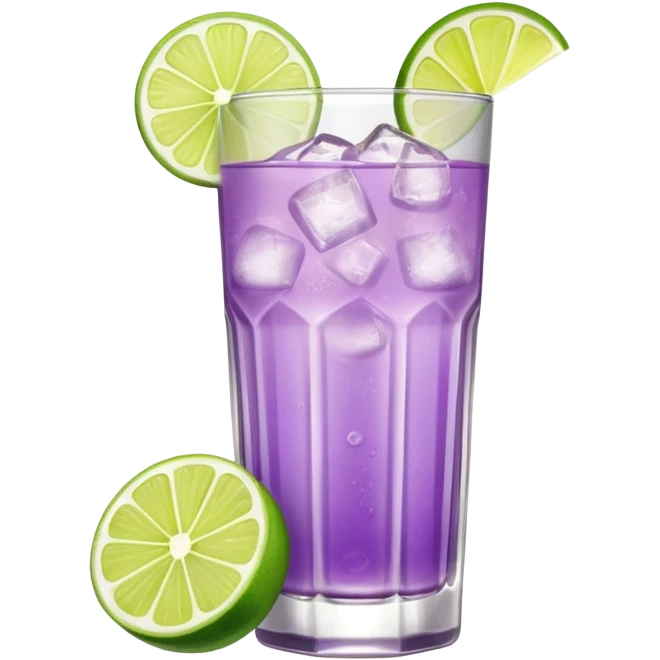 Cocktail light purple with high glass emoji