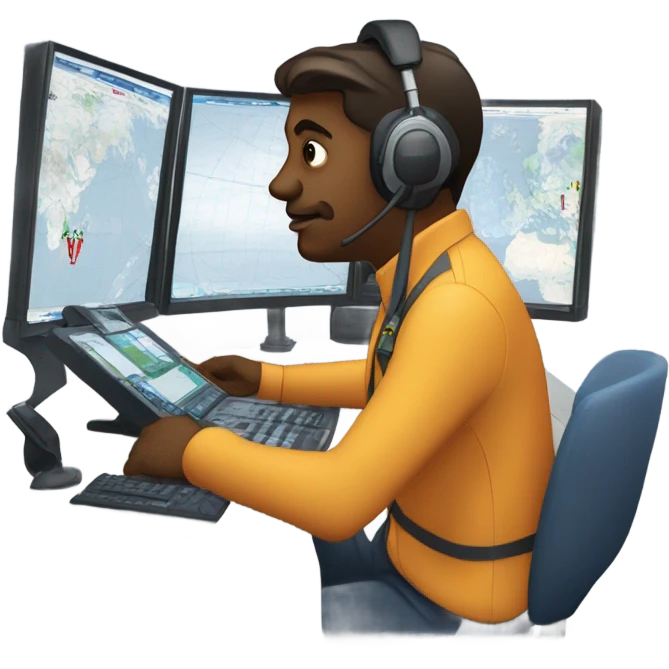 Air traffic controller emoji