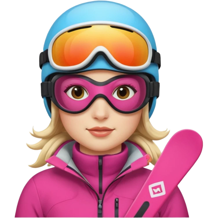 Woman Skiing, add Photo emoji
