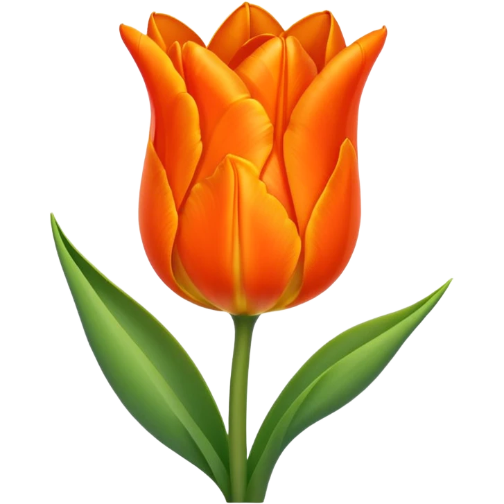 orange tulip emoji
