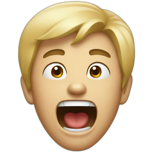 Person screaming emoji