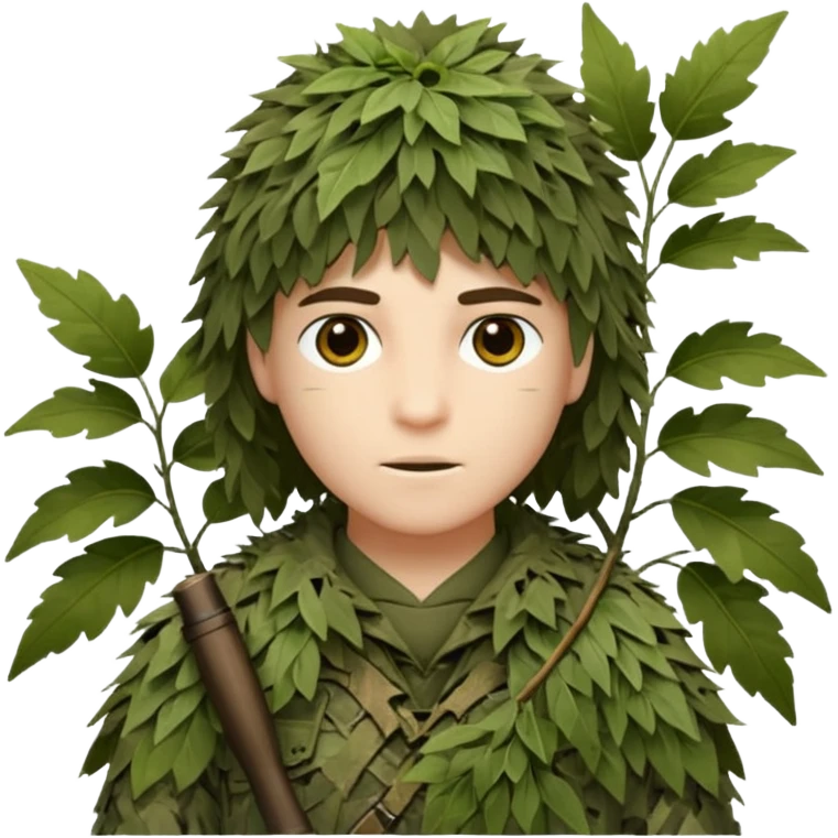 sniper behing a bush emoji
