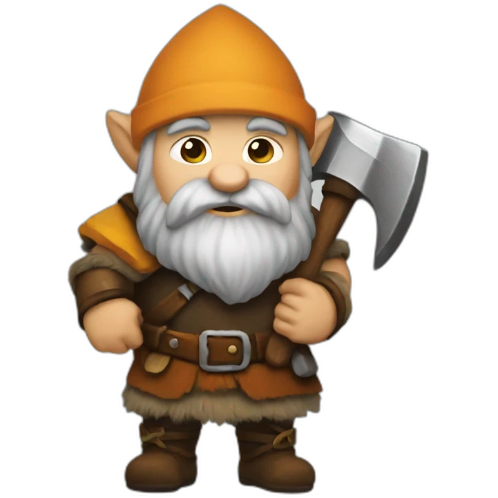 dwarf with axe emoji