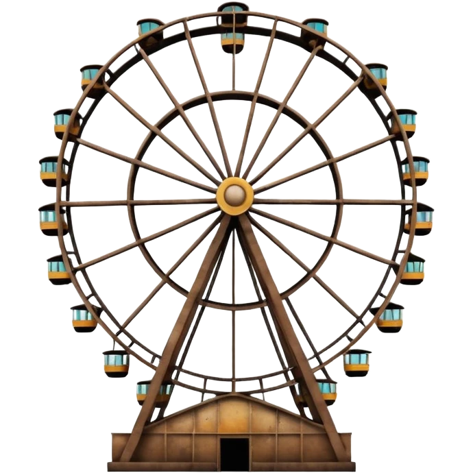 Brown city ferris wheel emoji