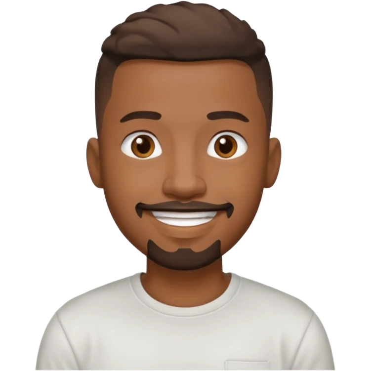 Turn the Photo of the big black dude on the end of the bed into an emoji emoji