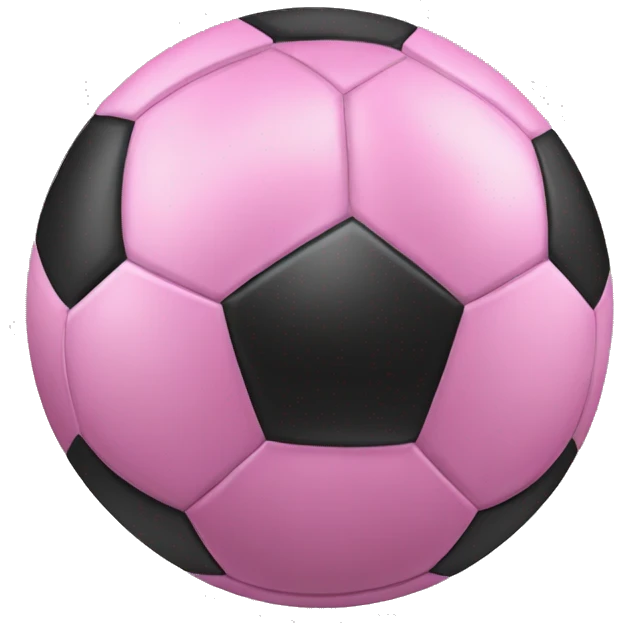 Pink soccer ball  emoji