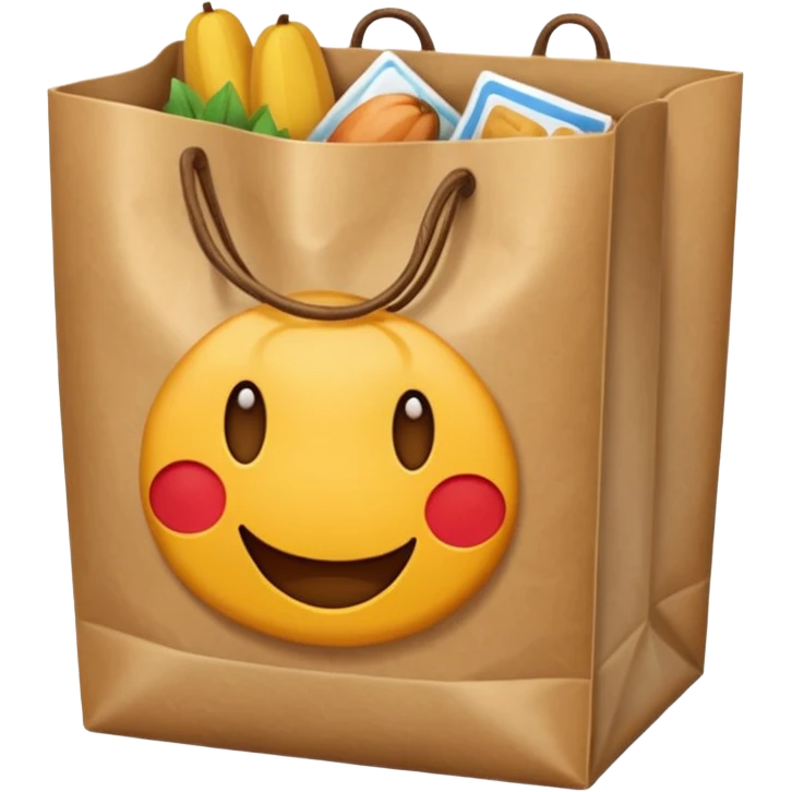 sacs de courses alimentaire emoji