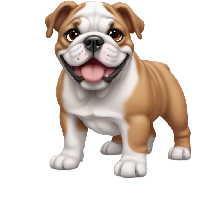 English bulldog puppy emoji