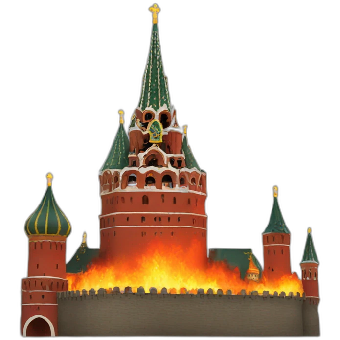 kremlin on fire emoji