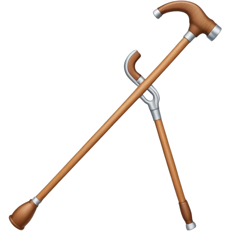 Detailed crutch with a pad for armpits  emoji
