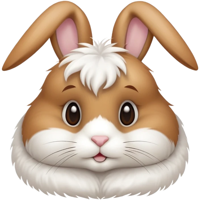 Light brown rabbit with white fluffy stuff around neck emoji