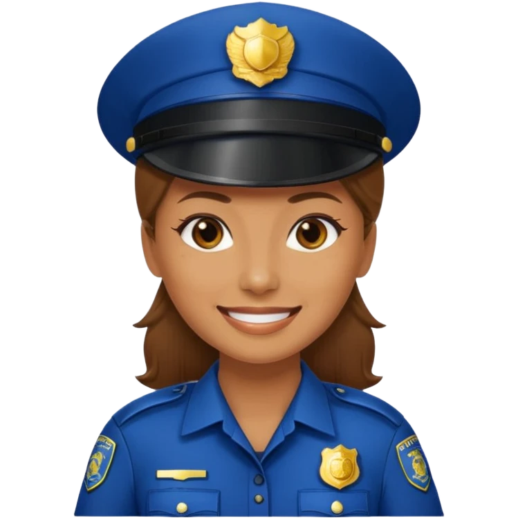 policewoman smile emoji
