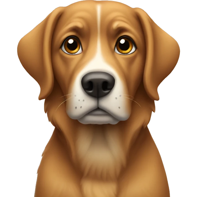 Uncertain dog emoji