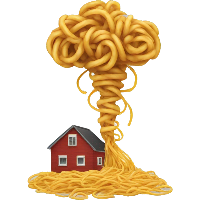 Tornado made of spaghetti  emoji