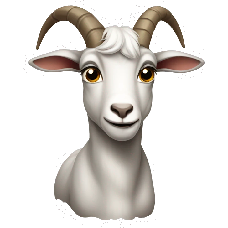 Very sad goat emoji