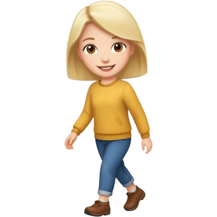 girl walking emoji