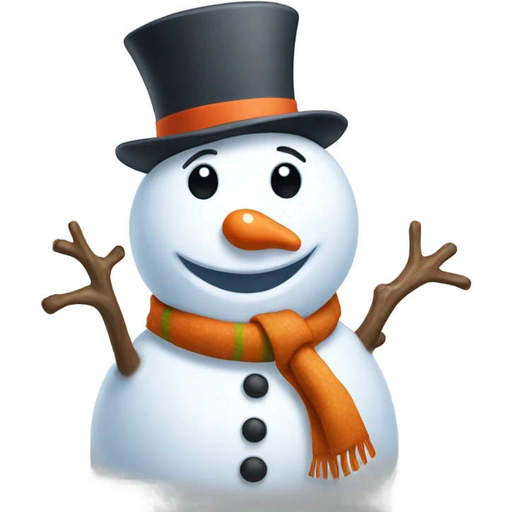 Snowman joy emoji