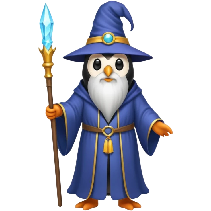 Penguin Wizard emoji