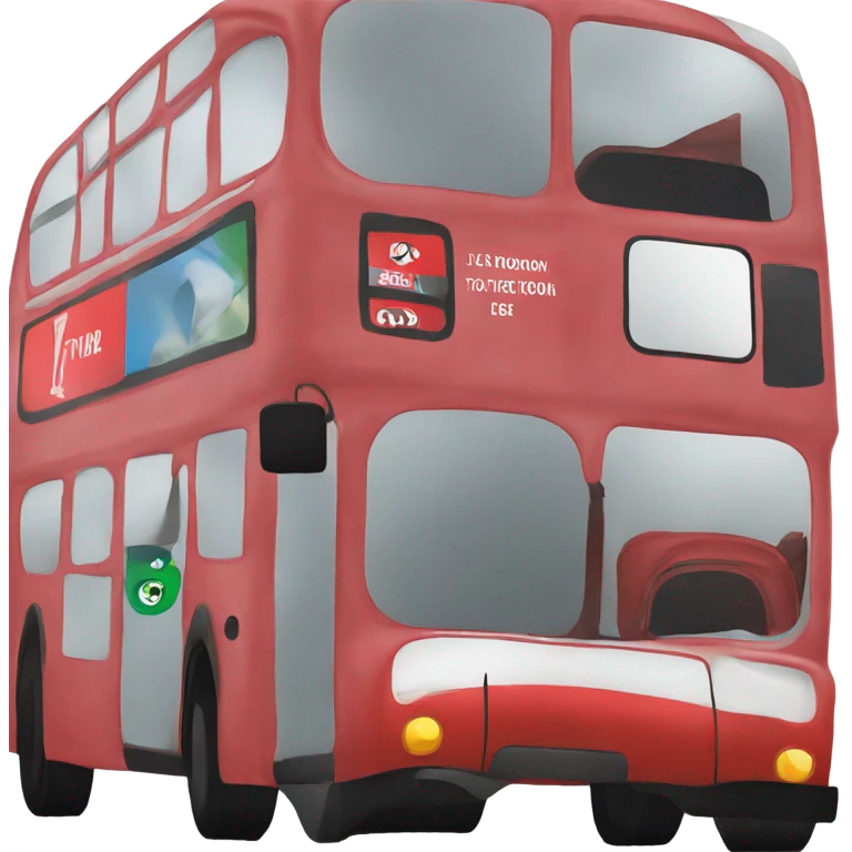 london bus, side view, going from right to left emoji