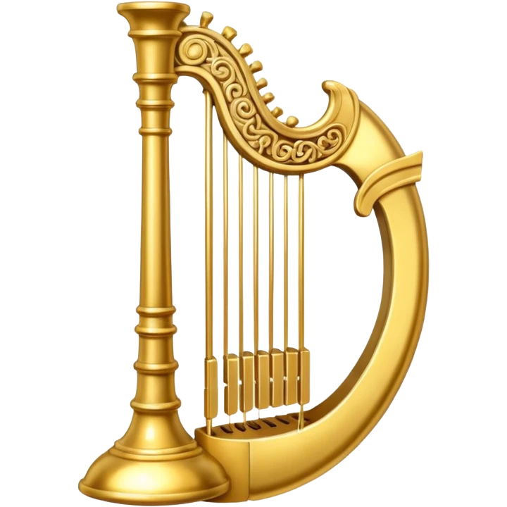 golden lyre emoji