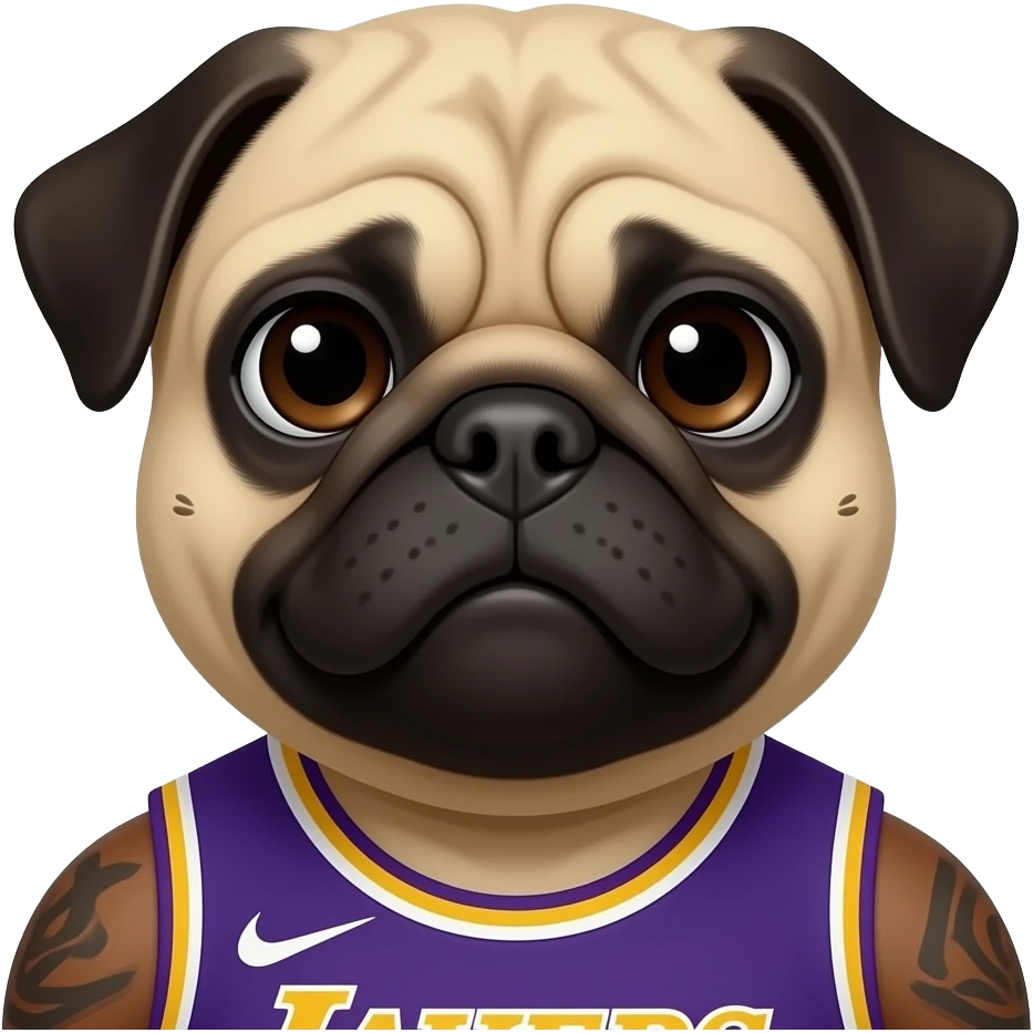 make lebron mixed with michal Jordan mixed with a pug there al family! emoji