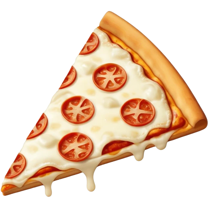 triangular pizza with an obtuse angle emoji