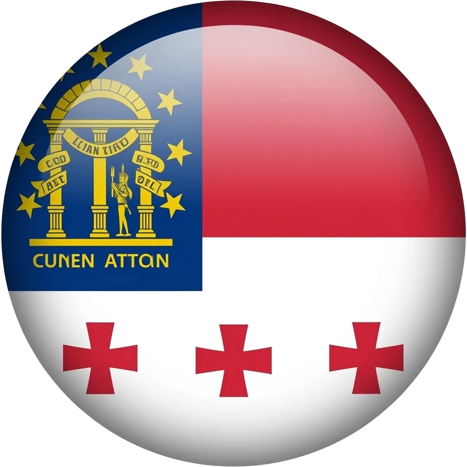 Make the flag of east Georgia emoji