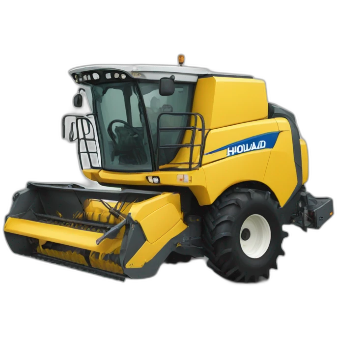 agricultural harvester driver new holland emoji