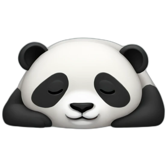 Panda sleep emoji