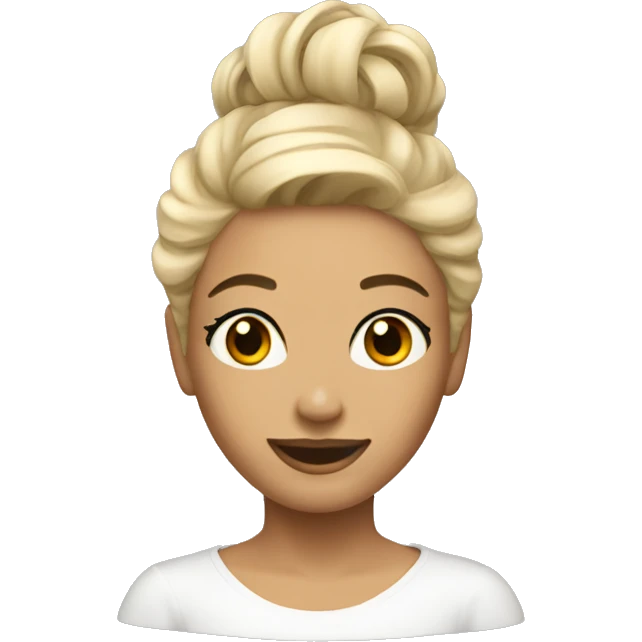 Coiffeuse beige emoji