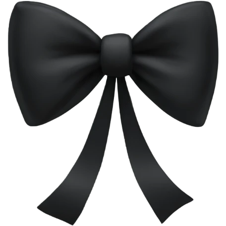 Black bow emoji