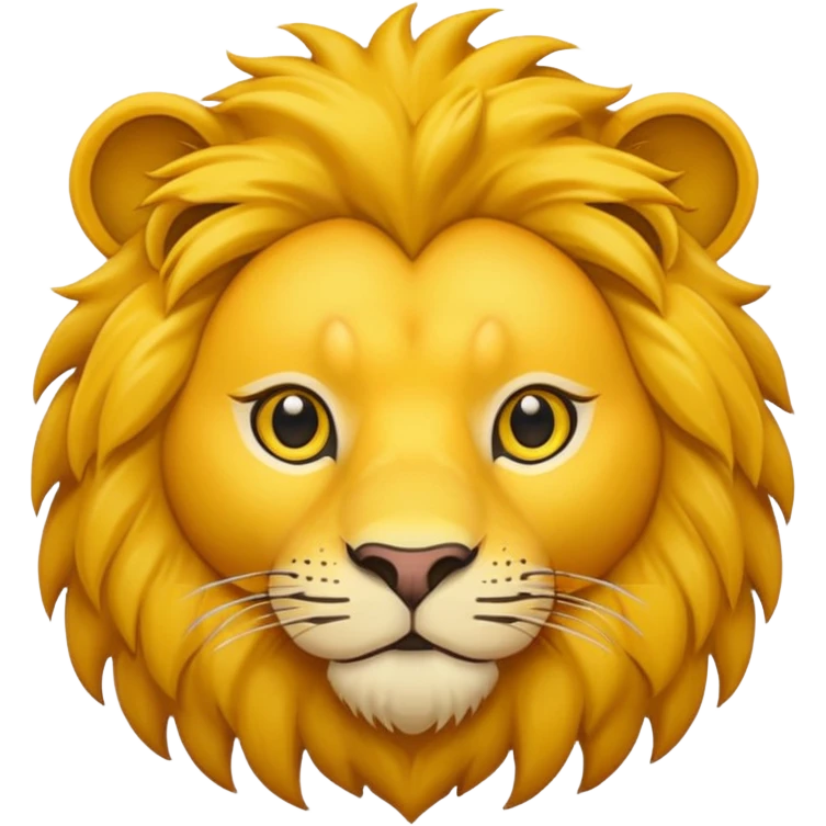 lion face emoji dot eyes emoji