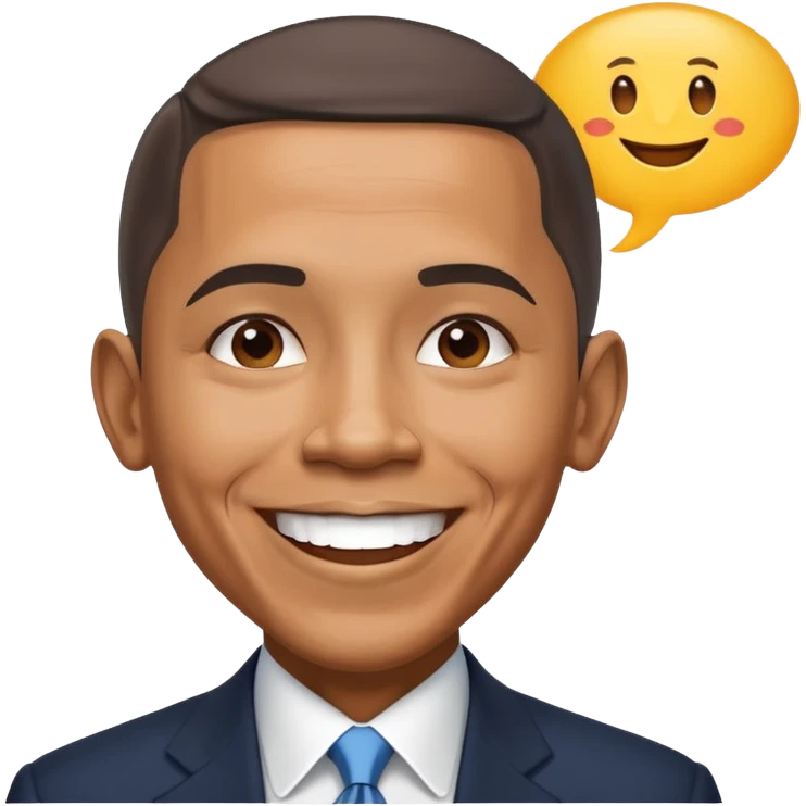 Barack Obama con una nube de dialogo diciendo "Come on!" emoji