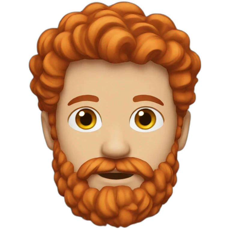 red head beard men do genius things emoji