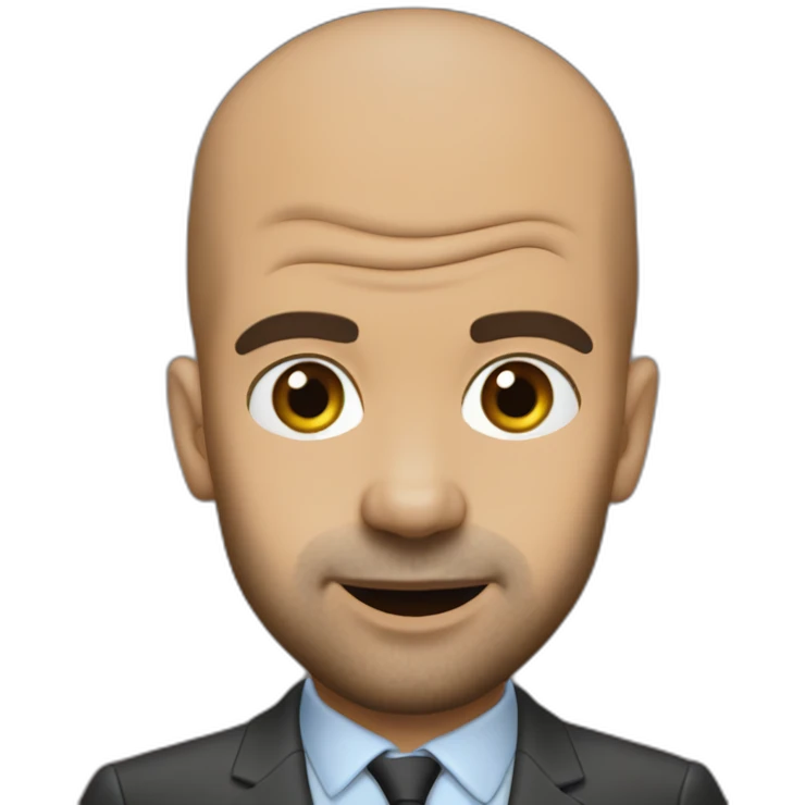 Pep guardiola qui mange du chocolat emoji