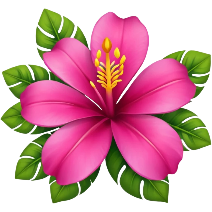 summer-themed emoji of a tropical flower emoji