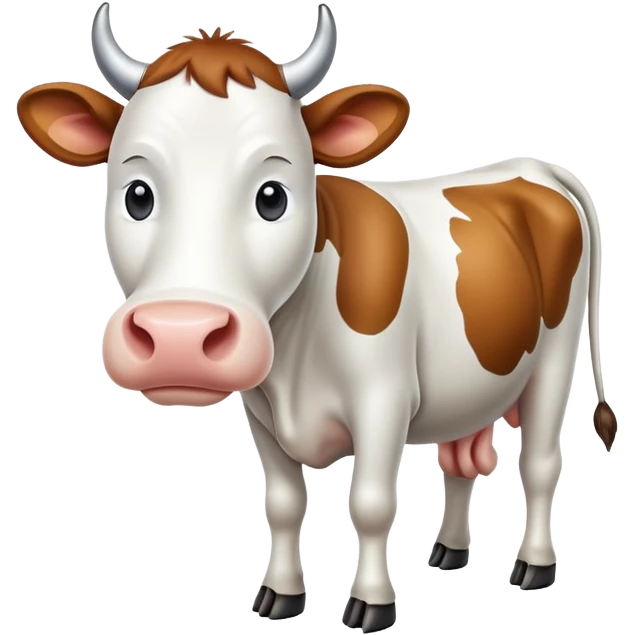 create a png of a cow in white emoji