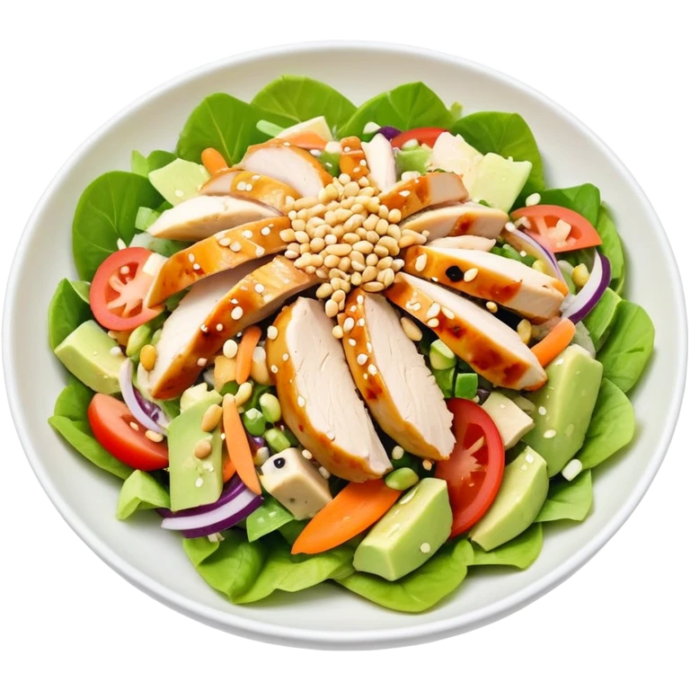 Asian chicken salad  emoji