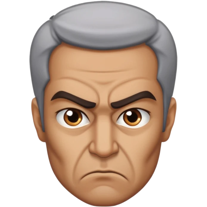 in profile, angry Iranian emoji