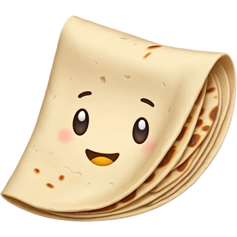 flour tortilla without fiolling emoji