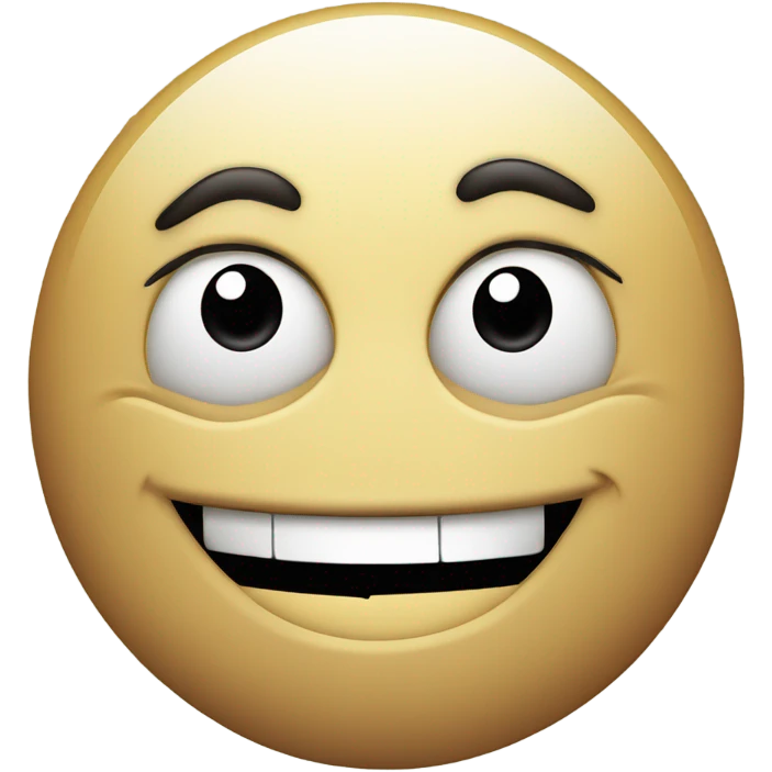 Sarcastic smiley emoji