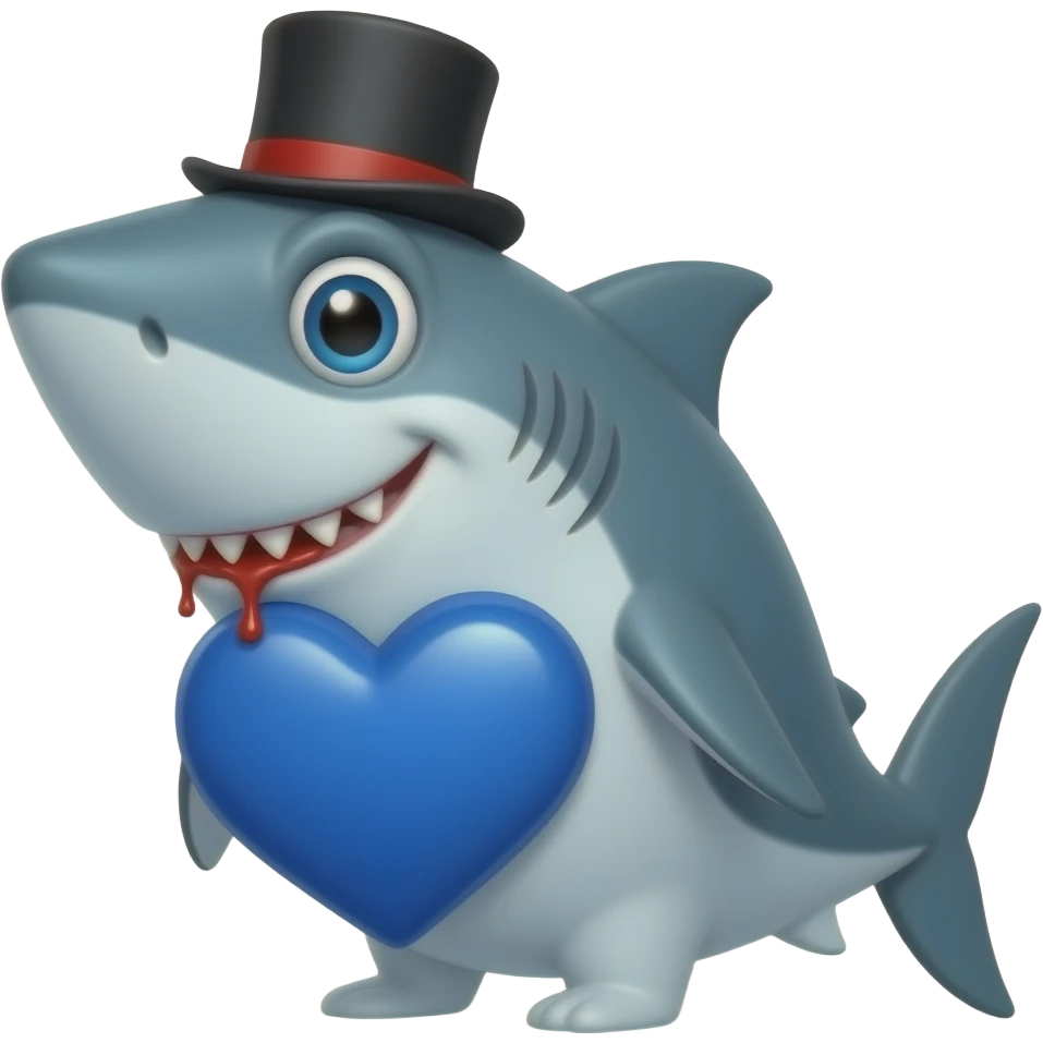 🦈🎩🩸🩵 emoji
