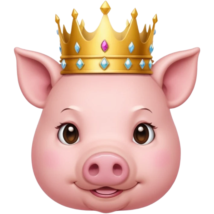 pig princess emoji