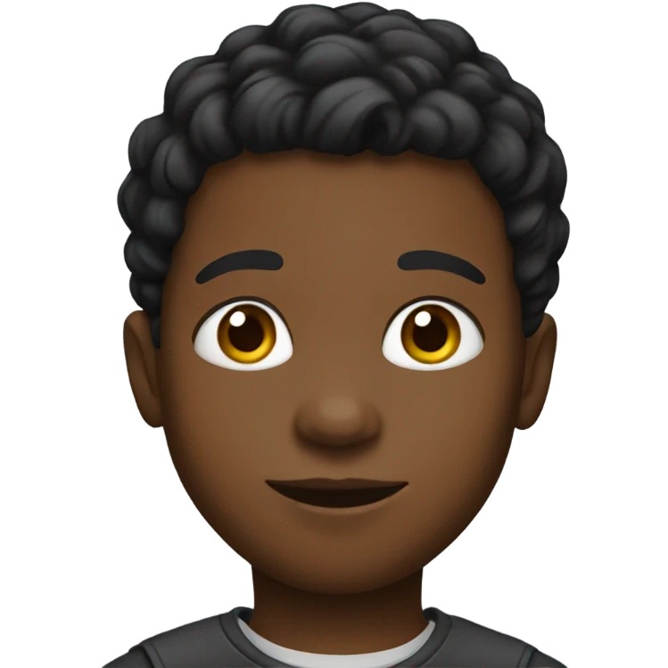 Young black boy  emoji