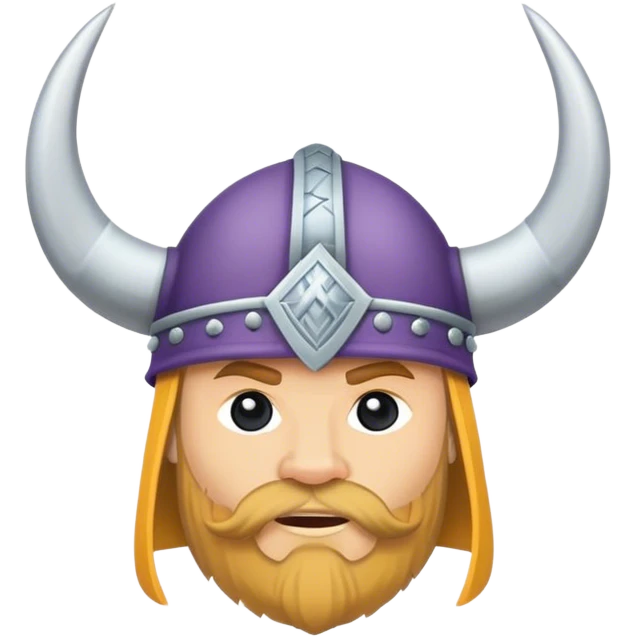 Viking hat with a minnesota state outline emoji
