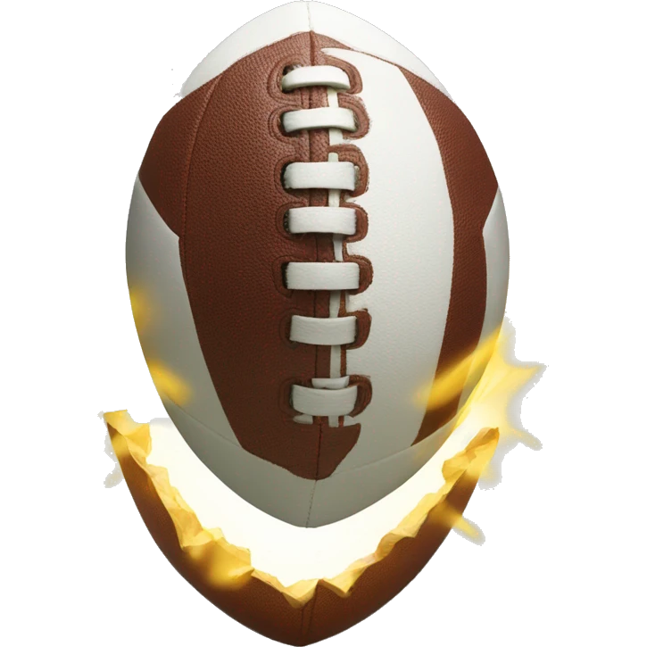 football ball shining like holy thing emoji