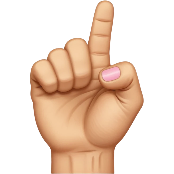 light brown hand in a fist with pinky finger raised emoji