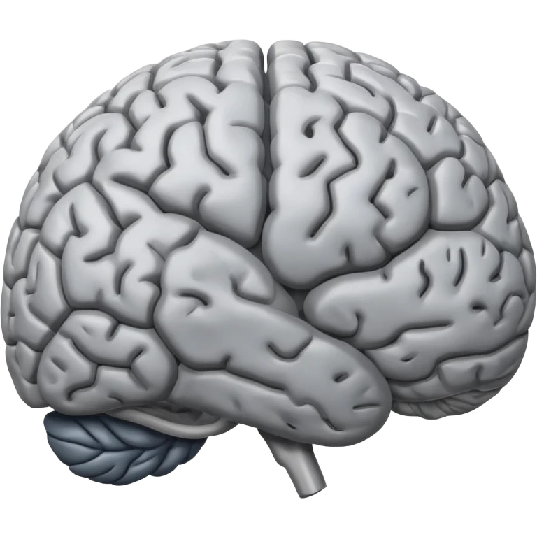 a brain memorising emoji